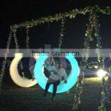 Led Outdoor Furniture Outdoor Garden Plastic Composite Bench Autumn of Circle thumbnail-5