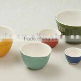 Ceramic Measuring Cups Set, Measuring Cup With Solid Color, Round Measuring Cup thumbnail-1