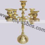 Decorative Floor Gold Plated Candelabras for Weddings thumbnail-1