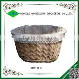 Lined Woven Bicycle Wicker Basket Bicycle thumbnail-3