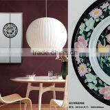 Framed Handmade Decorative Glass Plate Wall Art for Home Decoration thumbnail-2