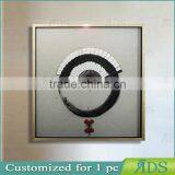 Framed Handmade Art Image Chinese Fan Water Color Painting for Home Decoration thumbnail-1