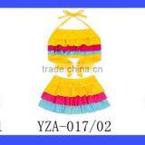 2017 New Arrival Summer Girls Colorful Ruffle Bikini Swimming Wear thumbnail-6