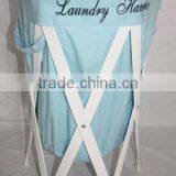 Fashion Blue Canvas Washing Laundry Storage Bin thumbnail-1