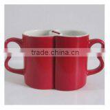 Red Color Ceramic Mug With Handle thumbnail-1