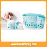 Bathroom Basket Storage Plastic Shelf Wall Holder thumbnail-2