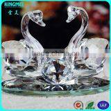 Clear Beautiful Crystal Crafts Glass Swan for Wedding Favors Gift thumbnail-3