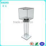 2016 Cheaper Floor Standing Acrylic Jewelry Display Box With Lock thumbnail-1