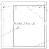 Guangzhou JINXIN Standard Sliding Glass Door Size thumbnail-2