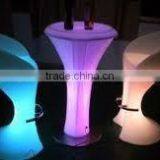 PE Material 54*50*107cm Remote Control Alluminated Led Bar Stool thumbnail-1