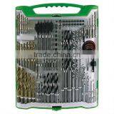 190pcs Metal Drill Bit,masonry Drill,wood Drill Set in Plastic Case