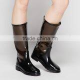 Women Waterproof Transparent New Design Unique Summer Spring Tall Knee High Boots thumbnail-2