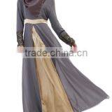 New Model Abaya in Dubai Hijab Style Embroidery Chiffon Patch Abaya thumbnail-1