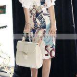 Wholesale Office Lady Fitted Design High Slit Polyester Pencil Skirt thumbnail-2