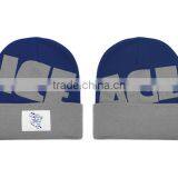 Winter Acrylic Knitted Custom Beanie With Woven Label thumbnail-2