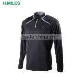 Black Half-zipper in the Front Long Sleeve t Shirt Men's thumbnail-1