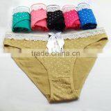 Cute Bow With Dot Printed Girls Briefs Soft Cotton Panties Sexy Lingerie thumbnail-2