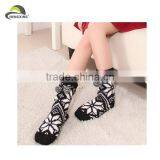 Girl's Fashion Christmas Long Socks Jacquard Snow Polar Fleece Stock Socks thumbnail-1