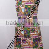 Round Neck Print Cotton Ladies Dress thumbnail-6