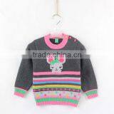 Cartoon Knitting Patterns for Kids Sweater Baby Girl Kitted Pullover thumbnail-1