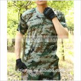 Wholesale Military Olive Green O Neck Army Used Camouflage T Shirt