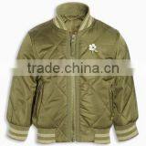 Fashion Zipper Plain Bomber Jacket ,latest Design Kids Padded Bomber Jacket, Quilted Bomber Jacket for Girls thumbnail-3