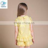 Fashion Puff Sleeve Girls Boutique Clothing Set Wholesale Children's Clothes thumbnail-4