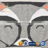 Wholesale Cashmere Wool Baby Blanket With Fox Pattern thumbnail-3
