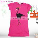 2014 Summer Design Girl's Long Designed T-shirt for Young Girls thumbnail-1