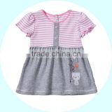 Summer style lace short sleeve baby dress