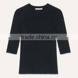 Wholesale New Design Women Stylish Knitted Sexy Backless Pullover Sweater With Tie Bow thumbnail-5