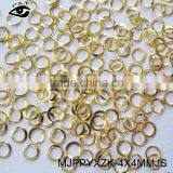 Nail Studs 4mm Gold Round Hole Studs for Nail Art Decorations thumbnail-2