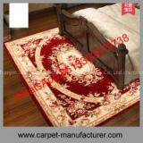 China bedroom loop tile hand tufted jacquard wool carpet rugs for wholesale