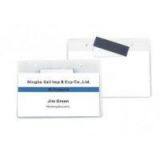 Visitor powerful magnetic PVC Conference Name Badge Holders wallet with a steel sheet 30314