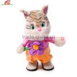 Cute Electric Cat Walk Singing Plush Toys for Children thumbnail-1