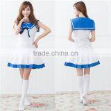 Onen blue and white navy anime sailor suit role-playing suit cosplay fancy dress costume