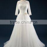 Wedding Sexy Sweetheart Lace Mermaid Wedding Bridal Dress for Bride Strapless Three-Quarter Sleeve Bridal Gowns AS43201 thumbnail-2