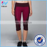 Yihao 2015 women fashion colorful patterned yoga pants compression sports pants