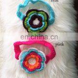 NEW Baby Girl Crochet Large Flower Knit Headband thumbnail-1