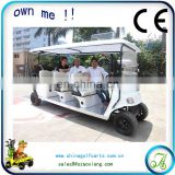 tourism bus 8 seater electric hotel passenger car 48v 4kw AX-C9 battery operated golf cart