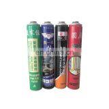 China empty paint cans 750ml and polyurethane foam price