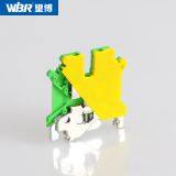 Yellow-green Ground Terminal USLKG5 Cable Connector DIN Rail Terminal thumbnail-4