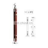 China Inox 304 316 Stainless Steel PVC Wood Staircase Handrail Balustrade,stairs Railing Posts thumbnail-7