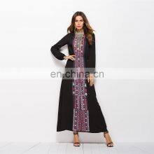 2021 Hot Style Bohemian Clothes New Long-sleeved Long Skirt Women's Loose Autumn Fashion Elegant Casual Long Skirt thumbnail-3