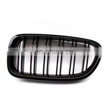 For BMW Grille F10 Racing Grill Glossy Black Double Slat Line Car Bumper Mesh Grill for 5 Series F10 F18 M5 2010-2017 thumbnail-5