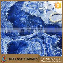 Luxury Polished Blue Synthetic Turkish Marble Tile For Sale thumbnail-2