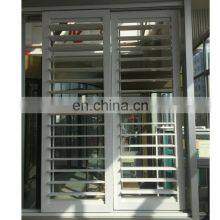 Modern European Aluminium Frame Adjustable Shutter Windows Residential House High Security Louver Window