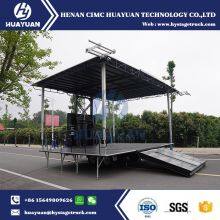 HUAYUAN ST180 Hydraulic Portable Mobile Stage Trailer thumbnail-5