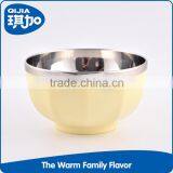 Wholesale Different Size Food Grade Plastic Mixing Stainless Steel Rice Bowl Set for Sale thumbnail-5