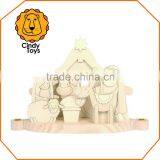 DIY Wooden Craft Candle Holder Nativity Scene XL 1 Kit With 22 Pcs. and Instruction thumbnail-2